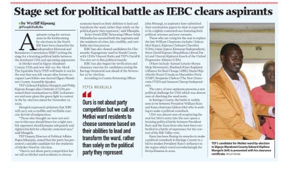 Fredaloo's tweet image. When the @IEBCKenya rang the bell for by-elections The Equitable Party @TEP_KE stepped at their &quot;backyard&quot; and they got scared. 
#Democracyontrial #TUSAWAZISHE