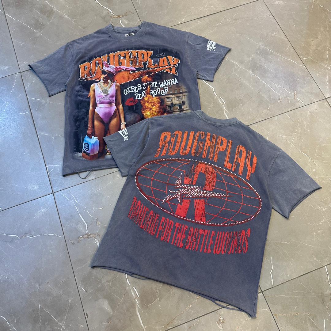 ROUGHPLAY STONED TOP IN STORE*

*SIZE: M - L - XL - XXL* 

*PRICE: 34,000 NAIRA*

*SWEET QUALITY | SWEET PRICE* 🥳