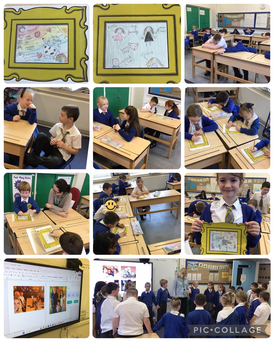 In PSHE 🧩 this afternoon, we celebrated our similarities and differences. We discussed what a family is, and who makes up our families at home. We appreciated how our families love and care for us and created a special family picture frame 💛. <a href="/StPPPrimary/">St Peter & St Paul Catholic Primary School</a>