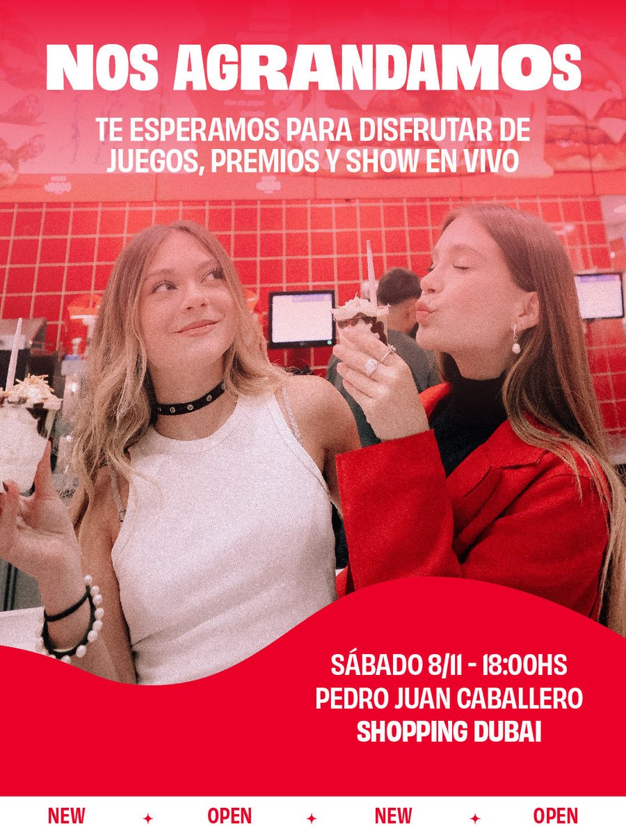 Pedro Juan Caballero, ¡allá vamos!!! 🙌🏼🚨

Este sábado 08 de noviembre es la mega apertura oficial 

Nos vemos a las 18:00 hs en el Shopping Dubai