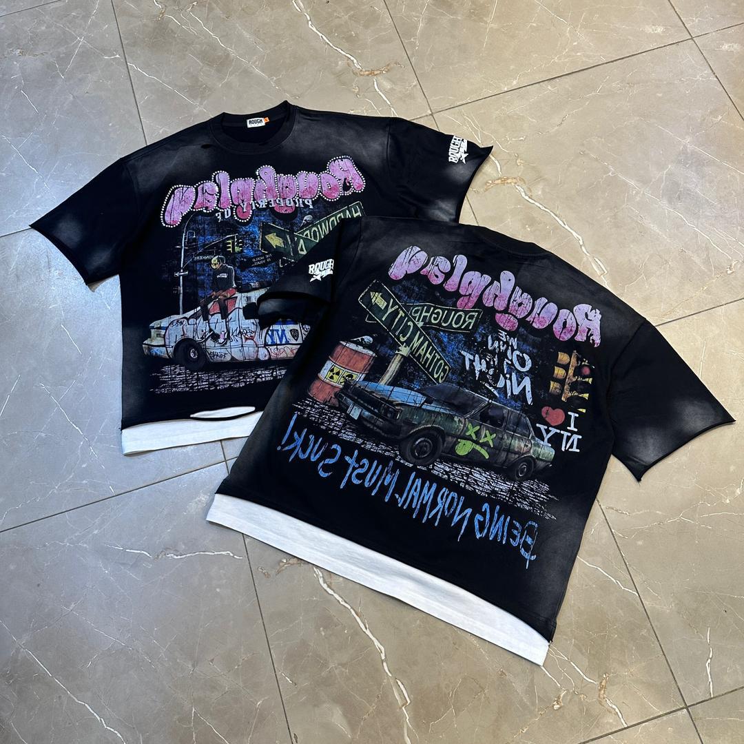 ROUGHPLAY STONED TOP IN STORE*

*SIZE: M - L - XL - XXL* 

*PRICE: 34,000 NAIRA*

*SWEET QUALITY | SWEET PRICE* 🥳