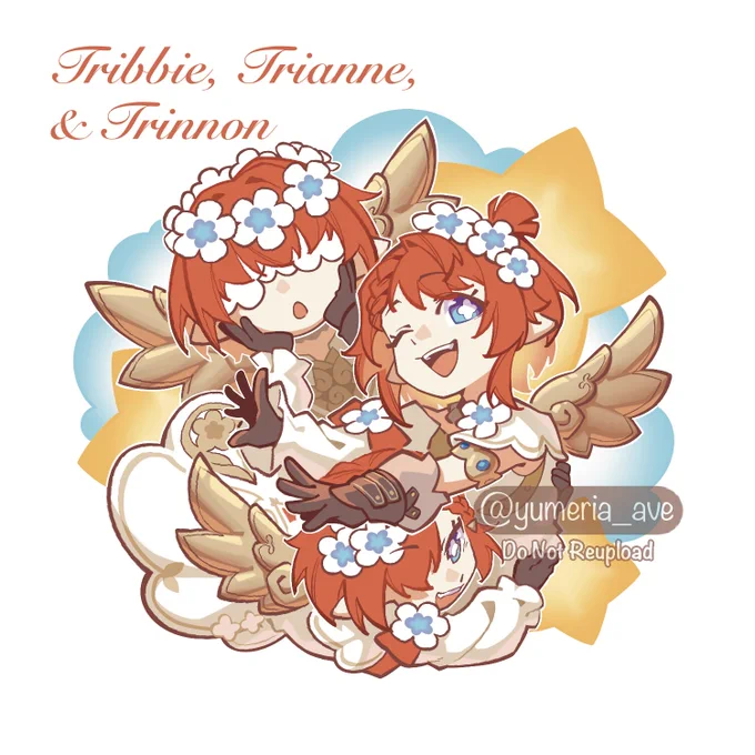 Finished my chrysos heirs keychain designs of #Aglaea and the #Tribbie