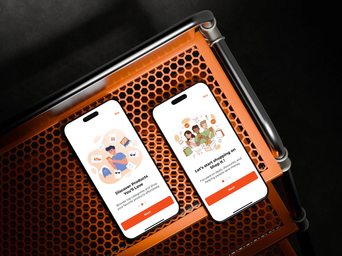 GaniyyNafiu's tweet image. 🚀 Just wrapped up a clean onboarding UI for Shop-It 🛍️ a modern e-commerce app for users and vendors.
Sleek visuals, warm orange tones, and a smooth user flow.

What do you think about the layout? 👀

#UIDesign #EcommerceApp #UXDesign #DesignShowcase #buildinginpublic
