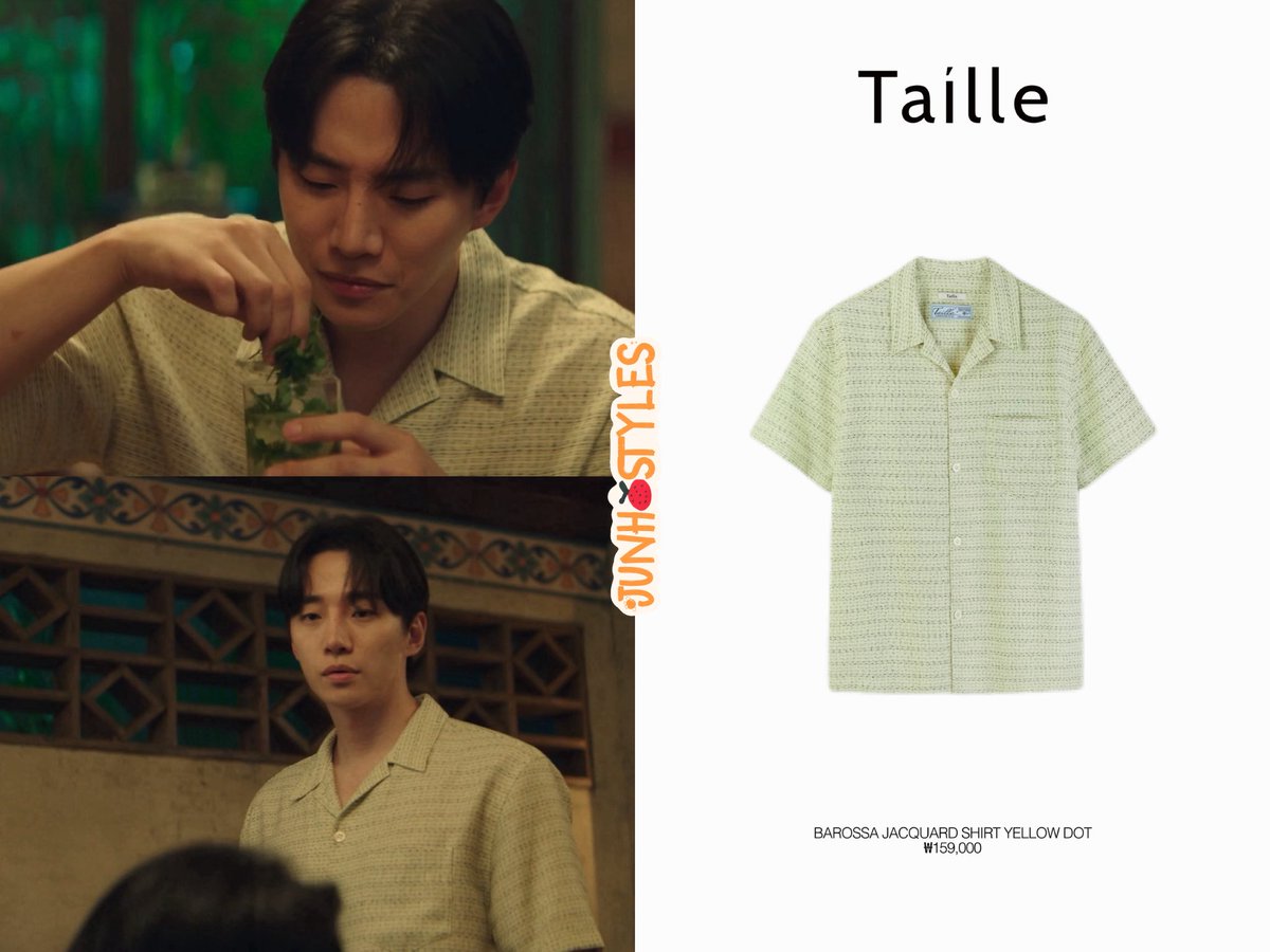 junhostyles_'s tweet photo. 251101-251102 @dlwnsghek at <Typhoonfamily> Ep.7-8 

Berluti: Leather Un Jour Blouson
  Watercolor Checks Short-Sleeves Shirt
Taílle: BAROSSA JACQUARD SHIRT YELLOW DOT

#이준호 #준호 #leejunho #junho #ジュノ #李俊昊 #junhostyle #leejunhostyle #태풍상사 #Typhoonfamily #テプン商事 https://t.co/XCe6y4N3dP