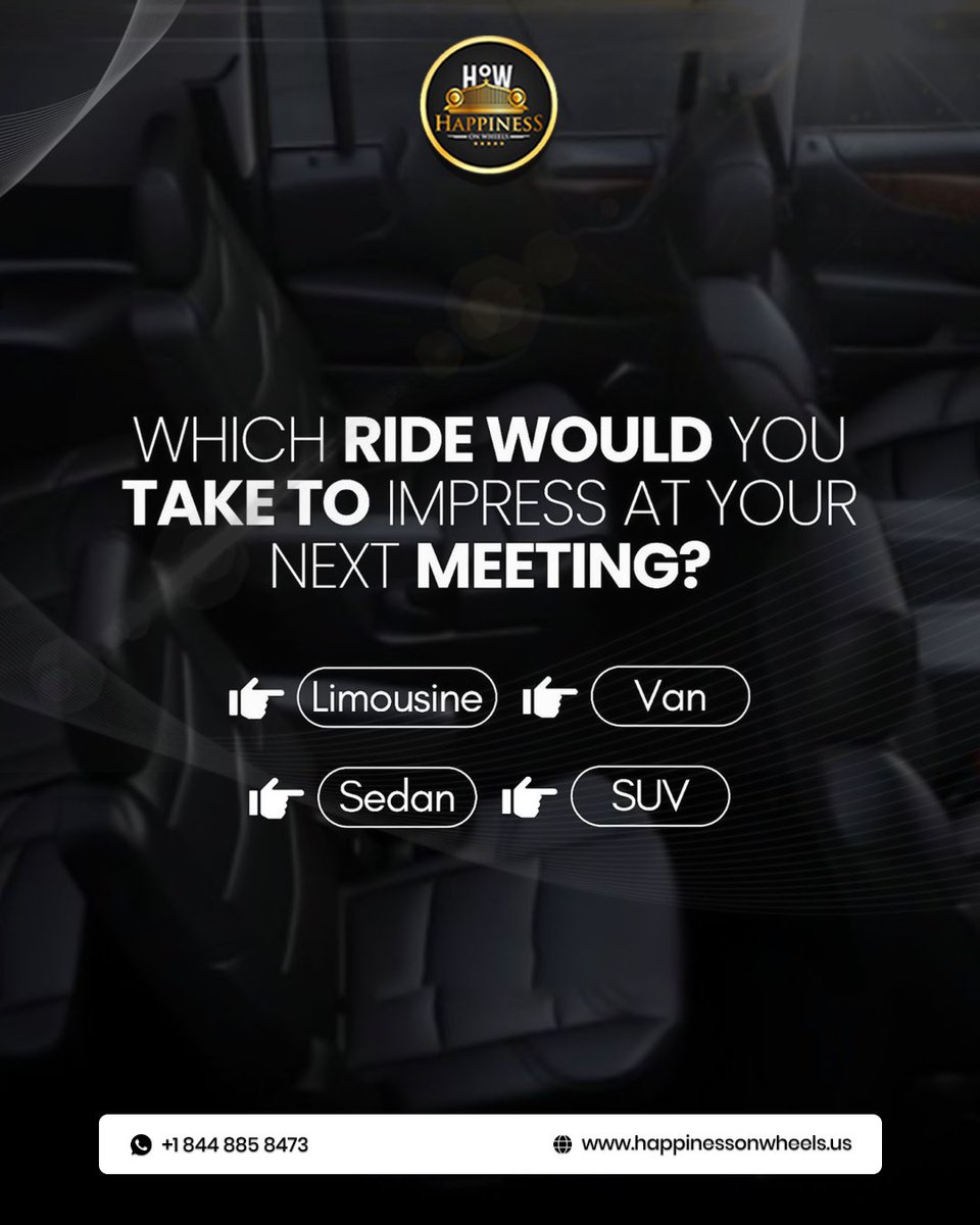 happinesswheel's tweet image. Make every arrival unforgettable — book your luxury ride today! 🚗💫 #CorporateTravel #BusinessOnTheGo #LuxuryTransportation