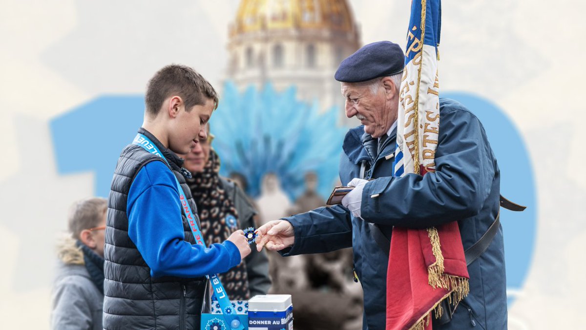 C'est parti pour la campagne nationale du <a href="/BleuetFrance/">Bleuet de France</a>, du 1er au 11 novembre.🇫🇷

Soutenons les militaires, les victimes du terrorisme et les familles endeuillées de ceux qui s'engagent pour nous protéger !
#solidarité #servicepublic 
<a href="/GMF_assurances/">GMF</a> 

bleuetdefrance.fr/appel-a-la-mob…