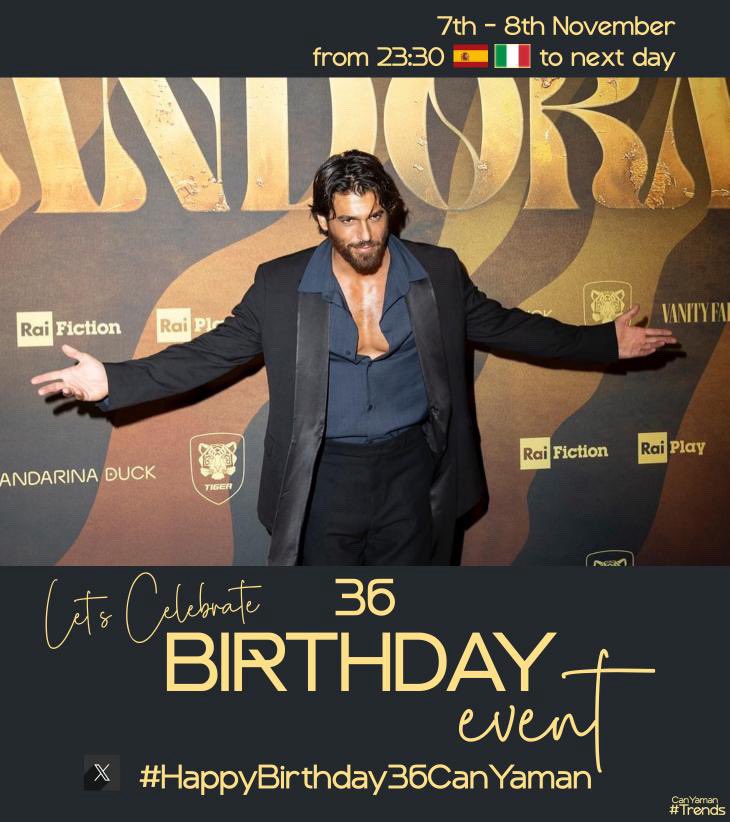 Canyaman birthday on November 8th we invite you all to participate in the upcoming event here to celebrate his birthday together we would love to have you there we'll be waiting for you at birthday party get your event card now 20 more available privateyamanmail@gmail.com