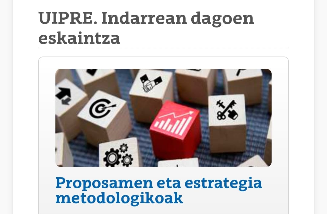 EHUko UIPRE eskaintzan "Ikasketa-Zerbitzua unibertsitate irakaskuntzan (sakonduz)" ikastaroa duzue, animatu eta parte hartu! ehu.eus/eu/web/sae-hel…