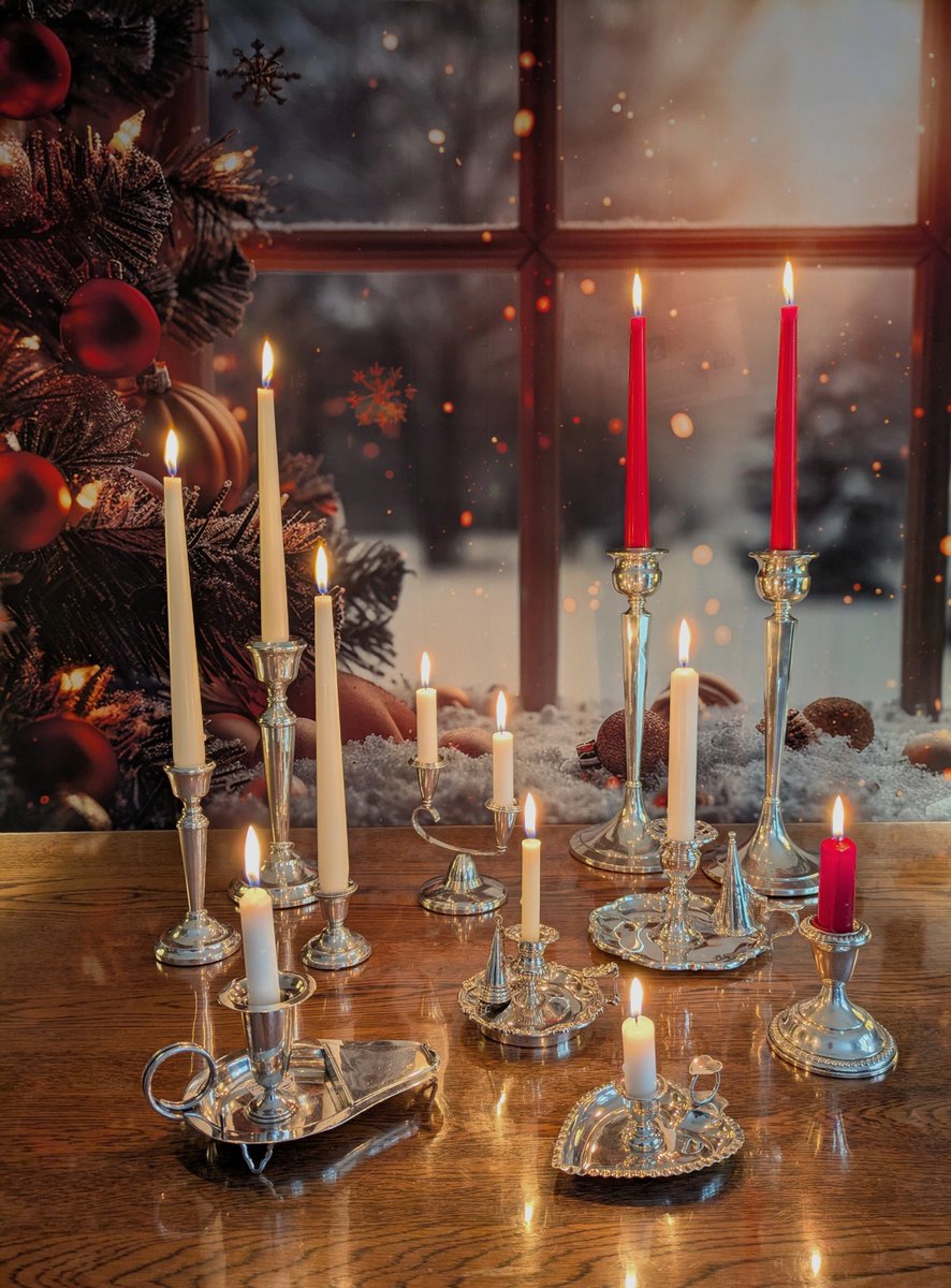 ilsuttoneri's tweet photo. Everyone loves candles at Christmas &amp; we have a great selection of candlesticks in Sterling Silver, Silver Plate, Brass and Pewter on our website. Please have a look and see if we've got just what you're looking for!
https://t.co/9bBrYrCaKQ
@antiques_atlas #Christmas #candles https://t.co/i76AT68Cw3