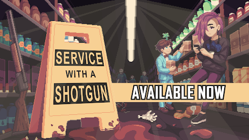 spielemagazin's tweet photo. 🆕 Service With a Shotgun: Abgedrehter Zombie-Shooter jetzt auf Steam 
🔗 https://t.co/NhxDJvUwos
📢 Zwischen Kasse, Chaos und Kugelhagel: Wenn Kundenservice zur Hölle wird...

#servicewithashotgun #swas #steam #silverlininginteractive #nolynvansyckle https://t.co/aSaTjwNfY0