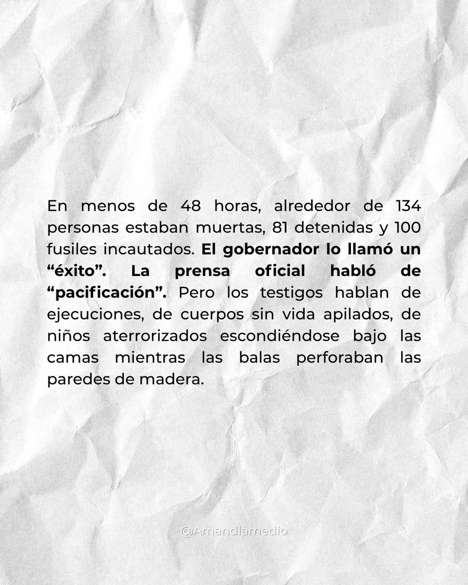 🔥 ¡Al carajo su guerra! 🔥
No es contra las drogas, es contra lxs cuerpxs que incomodan.
134 vidas negras fueron arrebatadas en Río de Janeiro y el Estado lo llamó “éxito”.

#MasacreDeRío #VidasNegrasImportan