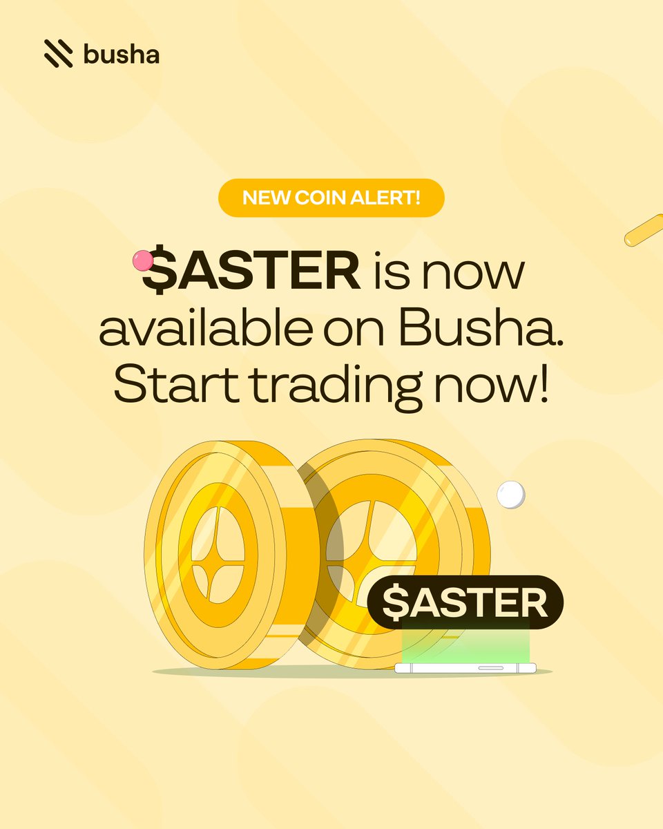 getBusha's tweet image. Have you seen the new cool kids? 👀
Check out this solid lineup of new assets now live on Busha🤑:
- $HYPE
- $PEAQ
- $WLFI
- $ASTER
Which ones have you traded or spotted in the app? 👇
#TrendingCoins