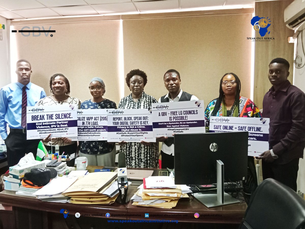 africa_speakout's tweet image. @Africa_speakout met with the Federal Ministry of Justice to strengthen collaboration on gender equality, GBV prevention, and domestication of the VAPP Act at the local government level under the #GETSAFE Project.

#GenderJustice #SOAI
@FordFoundation @macfound @OpenSociety
