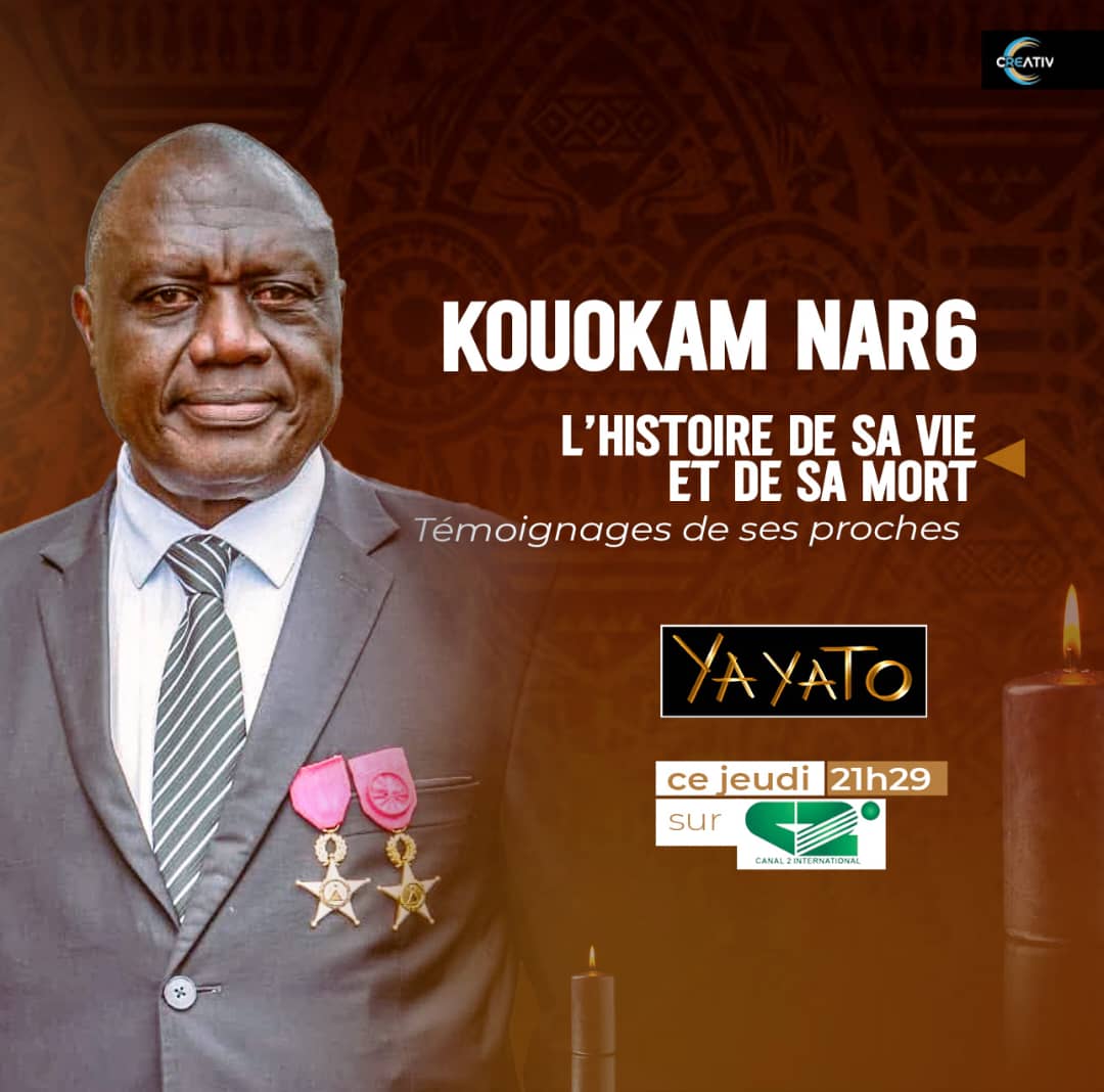 CreativeCom237's tweet photo. 🛑 KOUOKAM NAR6 : L'HISTOIRE DE SA VIE ET DE SA MORT 🎤 témoignages de ses proches 👥👥👥

🛑 YAYATO, émission exceptionnelle, ce jeudi 21h29 CANAL2 ✌🏿

🛑 Bande annonce à (re) voir ici https://t.co/hvNeyiPpN6 👀

● Une production CREATIV✨

● On s'voit à la télé 📺 https://t.co/5cCkLfrU2A