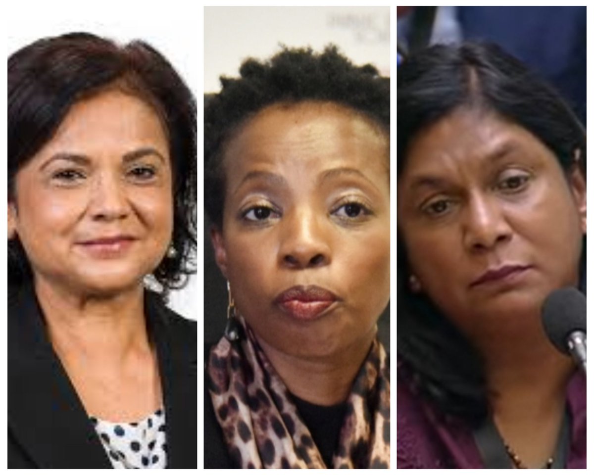These 3 women were entrusted to lead state organs that could be  making a huge impact in the fight against corruption in South Africa. But sadly,  they've been nothing but a huge disappointment.
What a shame to Women Leadership 😢

IDAC
#AdHocCommittee 
#MadlangaCommission