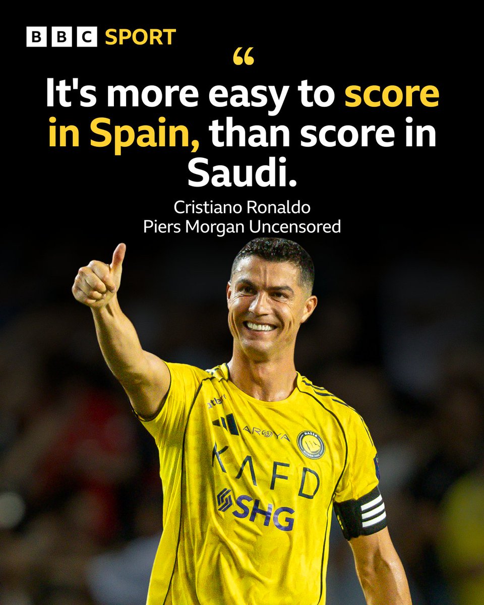 Cristiano Ronaldo has been praising the strength of the Saudi League in a recent interview 🗣️