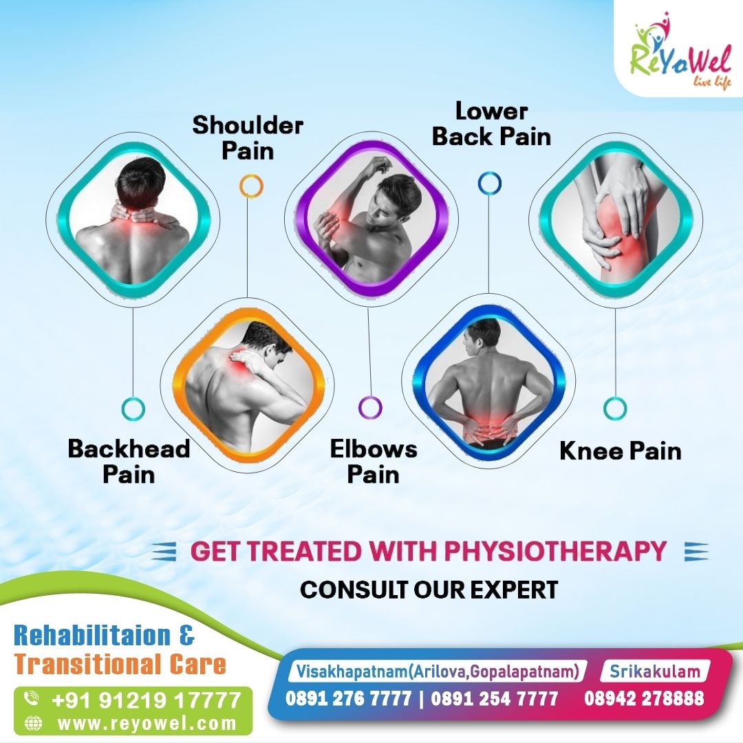 reyowel's tweet image. GET TREATED WITH PHYSIOTHERAPY
&amp;gt; Shoulder Pain
&amp;gt; Lower Back Pain
&amp;gt; Backhead Pain
&amp;gt; Elbows Pain
&amp;gt; Knee Pain
#ReyowelCare #RehabilitationCare #TransitionalCare #HealingWithCare #PatientRecovery #PostSurgeryCare #InjuryRehabilitation #RegainIndependence #HolisticHealing #QualityCare