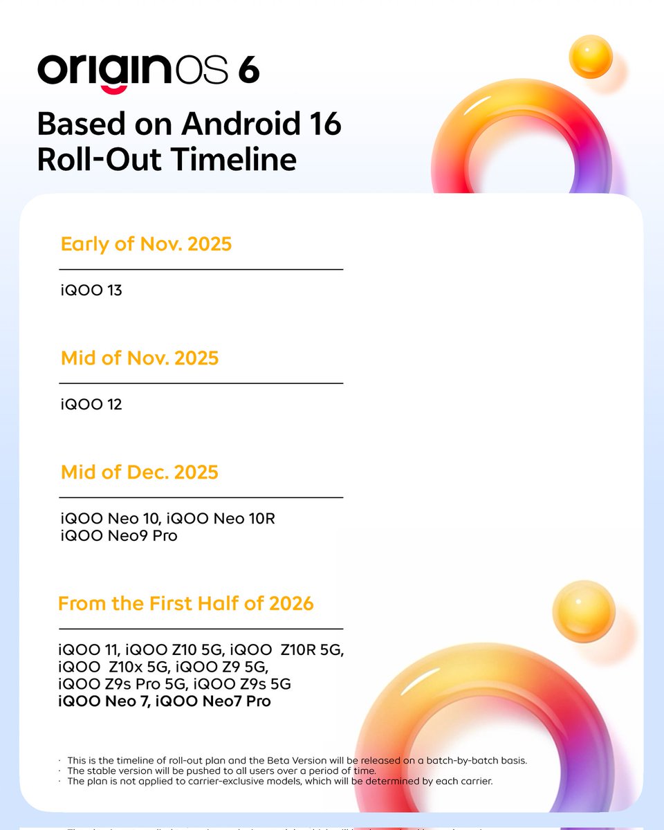1dream_boy0's tweet photo. iQOO just made Neo 7 users smile 😍
#OriginOS6 (Android 16) confirmed for Neo 7 &amp; Neo 7 Pro.
That’s how you keep your users happy — smooth, smart &amp; future-ready ⚡🔥
#iQOO https://t.co/yuiRanIN5n