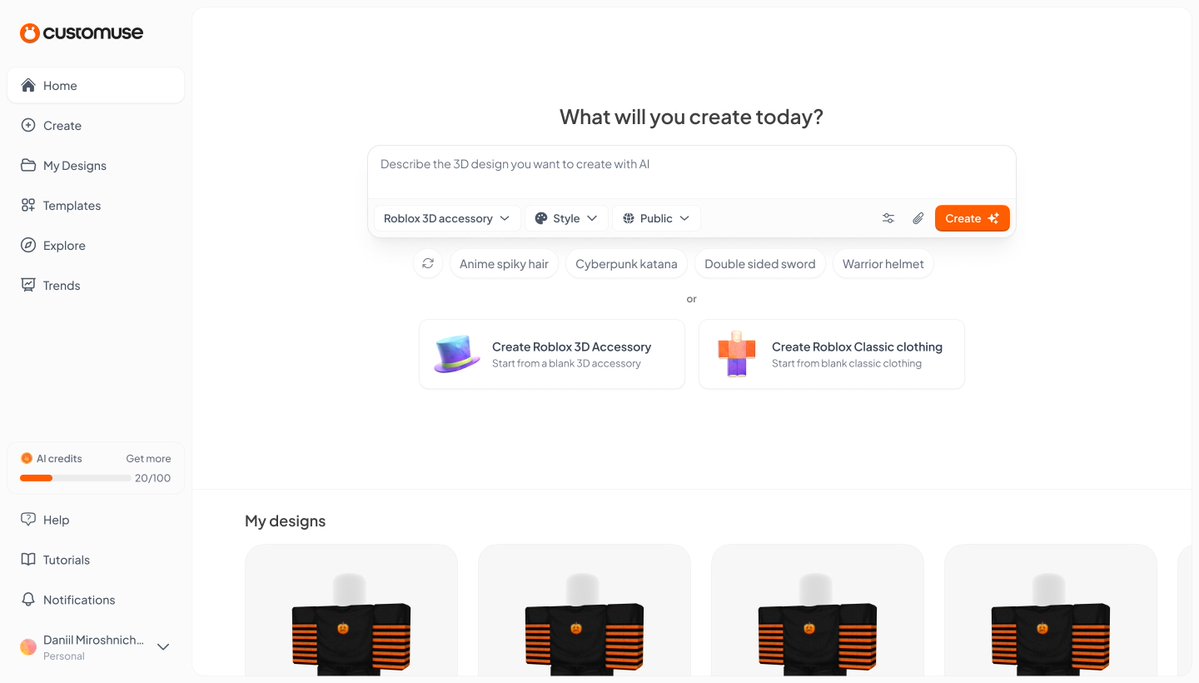 ndr_labs's tweet image. Homepage I designed for Customuse