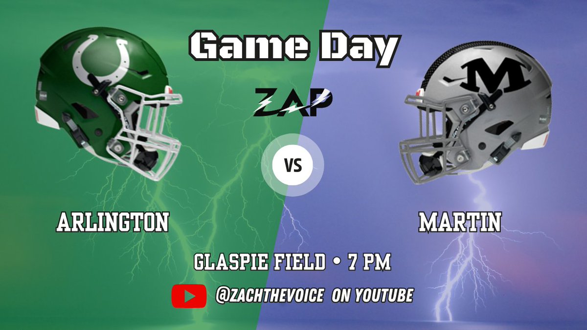 Rivalry Week‼️
The newest stadium in the State hosts an old and heated rivalry tonight to close out the regular season.
🆚️ <a href="/Martin_Football/">MARTIN FOOTBALL</a>
🏟 Glaspie Field
⏰️ 7pm
▶️
youtube.com/@zachthevoice

On the Call🎙John Nelson and Zach Arnold

🔗🌲
linktr.ee/ZachTheVoice