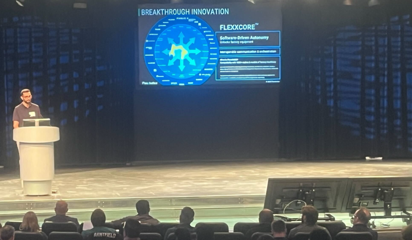flexxbotics's tweet image. Yesterday at Industry 4.0 Accelerator @Ford Innovation Expo 2025 Tyler Bouchard posed a question: 

“Is a new level of #SoftwareDefinedAutomation required for scaling production #robotic autonomy with #IndustrialAI?”

Audience response? Resounding “Yes.”

#Industry40 #SDA #robot