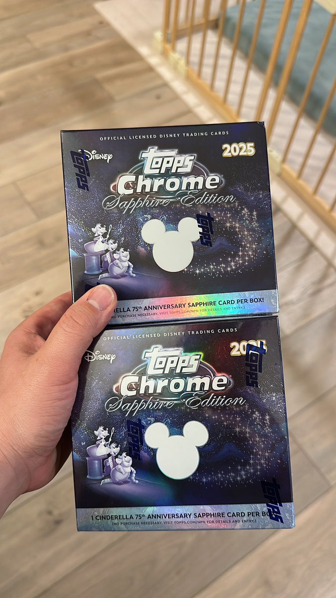 Is anyone looking to buy 2025 Disney Topps Chrome Sapphire? I have two boxes!