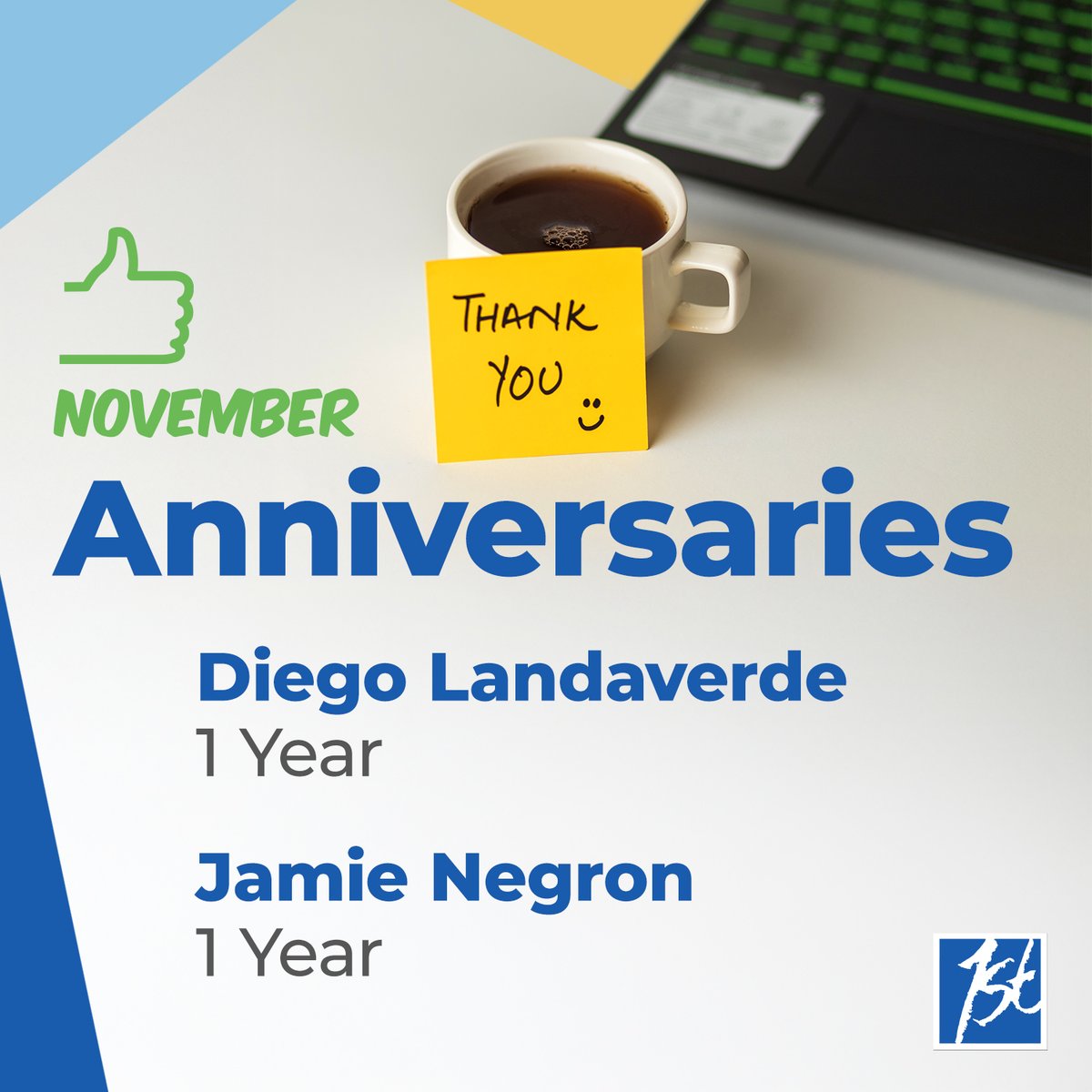 UticaFirstInsCo's tweet image. This month, we’re celebrating Diego Landaverde and Jamie Negron on reaching their 1-year anniversaries with Utica First! Your hard work, commitment, and teamwork make a real difference every day. Congratulations on this milestone! 👏

#UticaFirst #TeamUFIC #WorkAnniversary