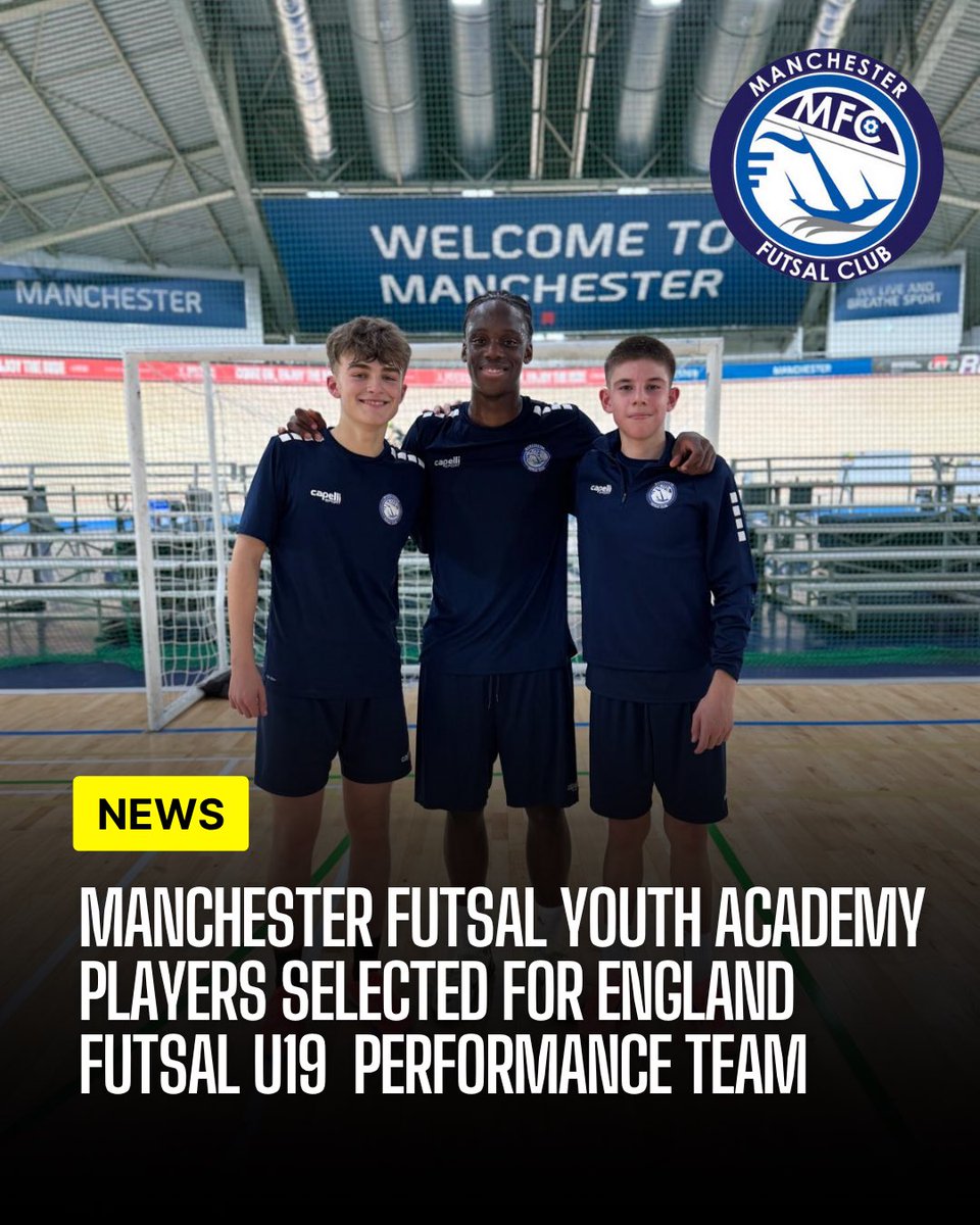 MFCYouthFutsal's tweet photo. Manchester Futsal Youth Academy Players Selected for England U19 Performance Team🏴󠁧󠁢󠁥󠁮󠁧󠁿

https://t.co/UbT7KVA0QE https://t.co/fWKxcIwpEl