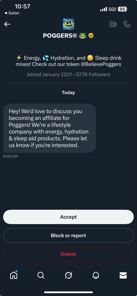 SqBoltTV's tweet photo. I basically have 0 social media presence anymore. I haven’t streamed in ages and don’t post any content or post shit on Twitter. Is this legit? https://t.co/ptZDo9rAj3