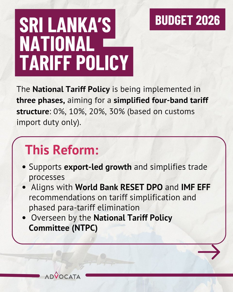 advocatalk's tweet image. Phase Out Para-Tariffs to Enhance Competition. - Part 2

#TradeReform #BudgetReform #ParaTariffs #ExportGrowth #Advocata