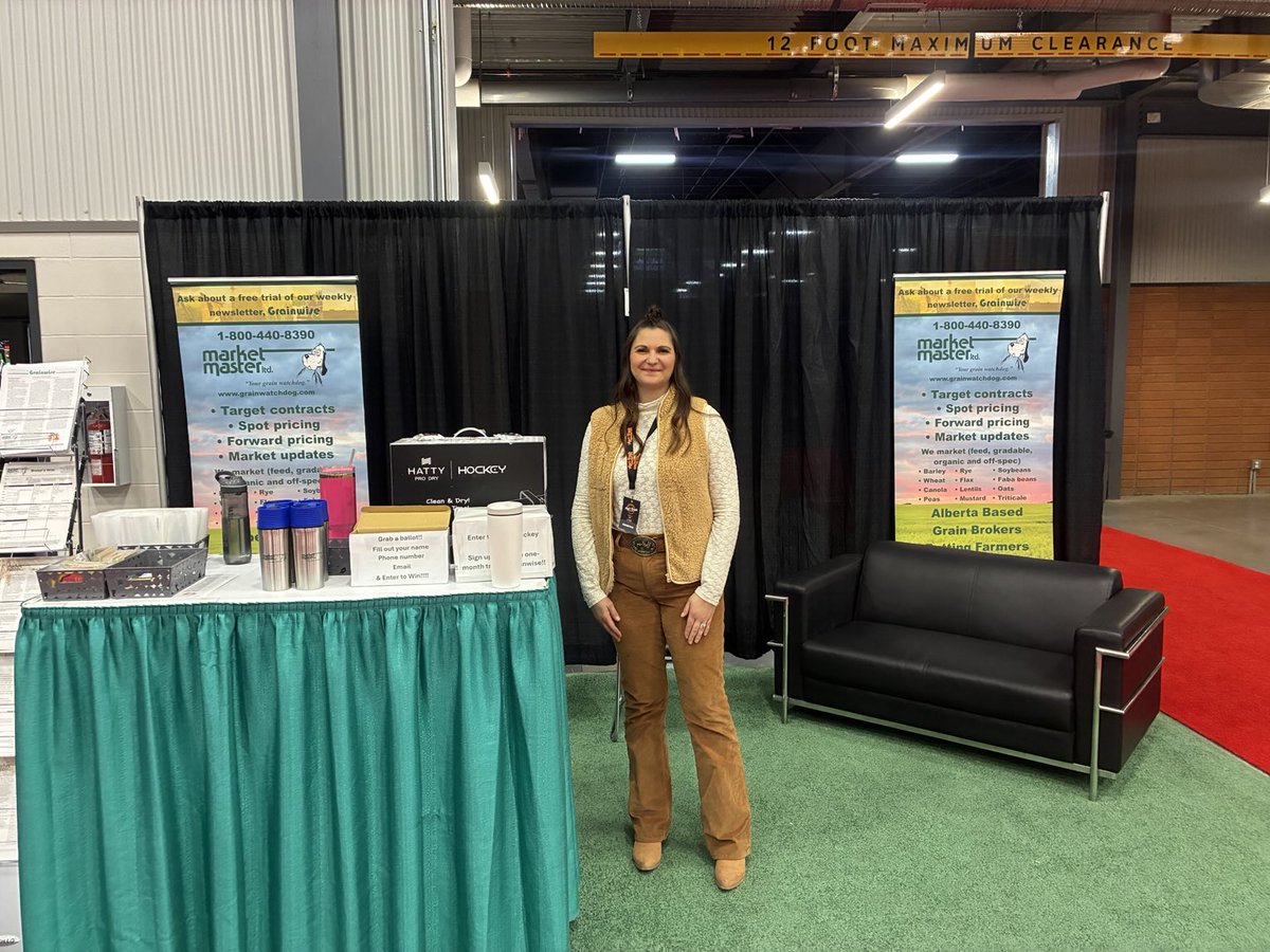 Day 2 ⁦<a href="/agritradetoday/">Agri-Trade</a>⁩ today Amanda is here too. Come for a visit at booth 600!!!