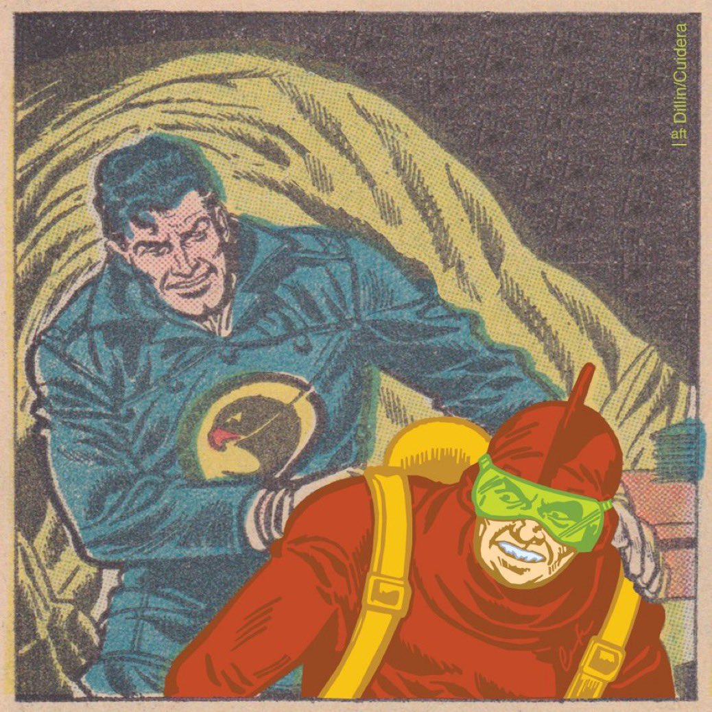 #OnThisDay in 1956 #KillerShark debuted in #Blackhawk #comics #108 #their1stIssue <a href="/DCOfficial/">DC</a> #LandSeaAndAirPirate who bedeviled #TheSquadron back in #QualityComics #ultimatelyTheCauseOfTheTeamDisbanding via #QueenKillerShark #LadyBlackhawk who he #temporarilyDruggedIntoVillainy