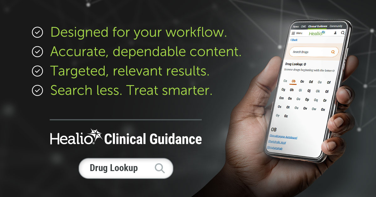CardiologyToday's tweet image. Other tools slow you down. Drug Lookup is built for the way clinicians work, fast, simple, reliable.
Try it now: healio.com/clinical-guida…
 
#Physicians #MedEd