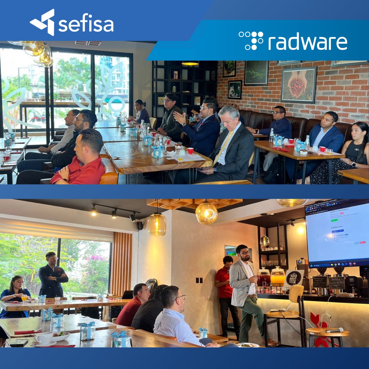 SefisaCA's tweet photo. ☕️🔒En nuestro Coffee Tasting junto a @radware  compartimos estrategias para proteger infraestructuras críticas y asegurar la continuidad operativa.
Gracias a nuestros clientes y aliados por ser parte de esta experiencia que une tecnología, ciberseguridad y networking🚀 https://t.co/smjIfbhXys