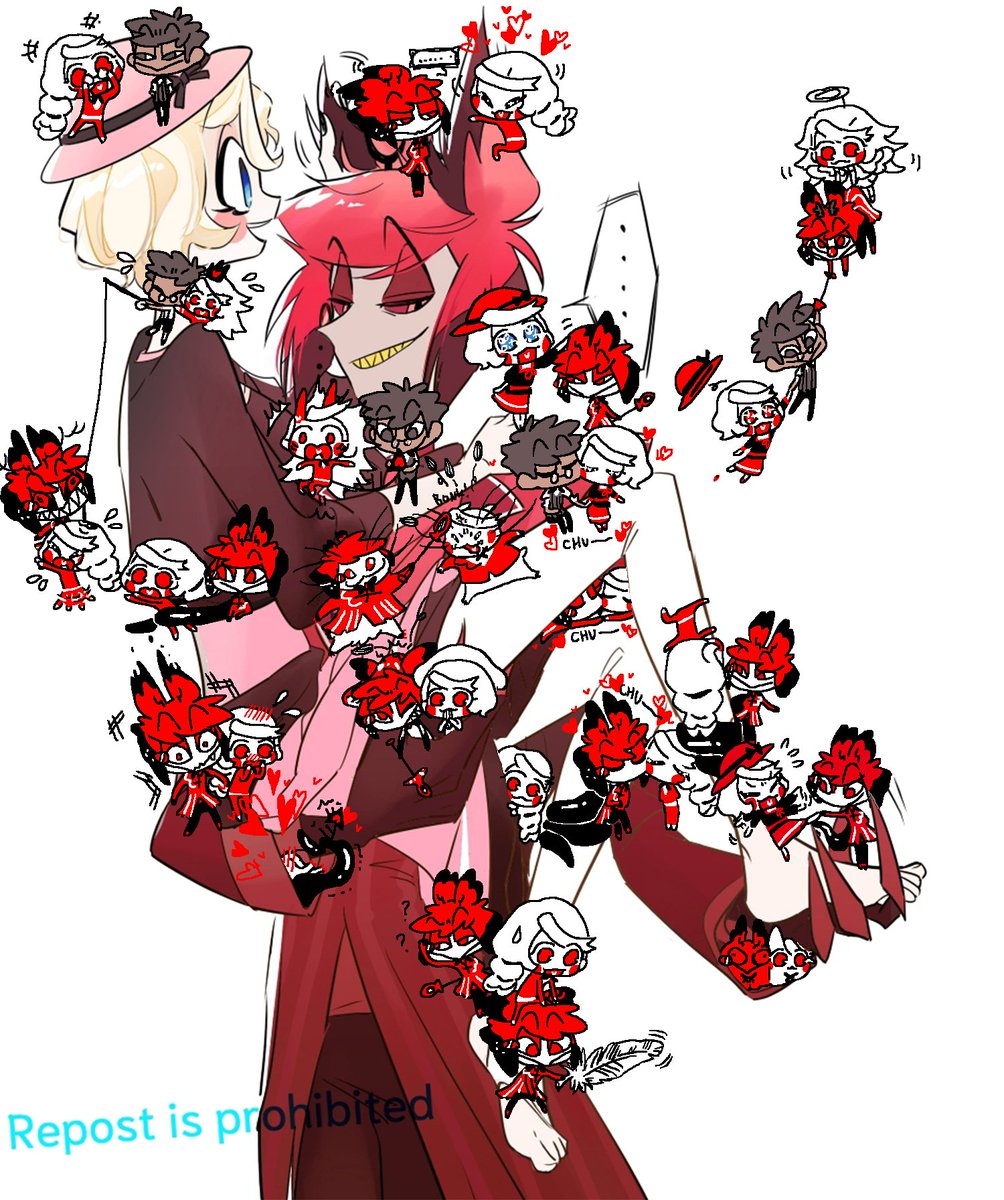 少しお仕事が忙しくて遅くなってしまいましたが、だてさんとコラボしました❣️🥰 だてさんのメディア欄は素敵な🦌🌈ばかりでどの作品にチビたちを乗せようかすごく悩んじゃいました😚 一緒に遊んでくださって本当にありがとうございます🫂💕 #charlastor #アラチャ