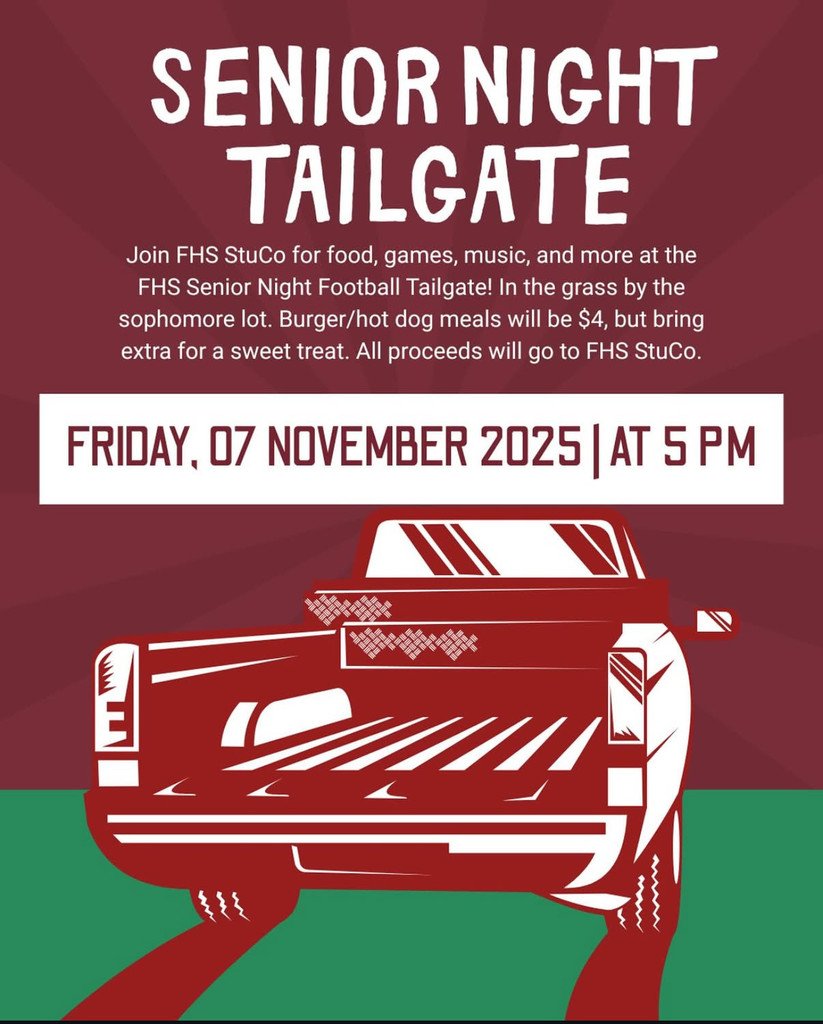 Make plans to join us for a Senior Night Tailgate this Friday at 5PM in the grass between the Sophomore parking lot and Cardinal Stadium! Burgers and hot dogs available for purchase! #ESED