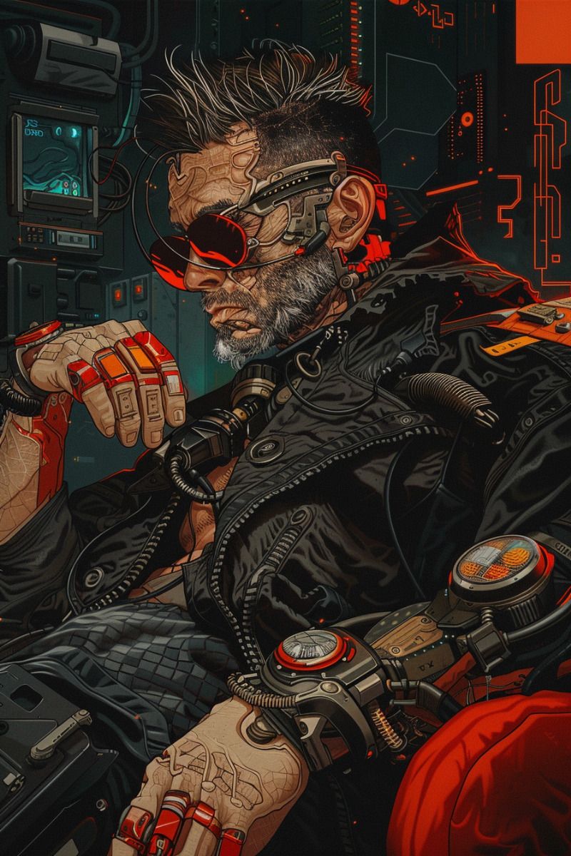 Electric rebellion: The cyber punk's revolution. #cyberpunk #scifi