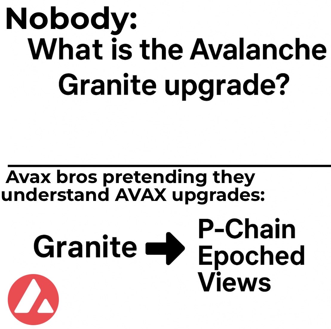 Checking X Algo, if bullposting $AVAX with <a href="/nobsfud/">Nobs</a> <a href="/ExcelBaller/">ΞxcelBaller 🔺</a> <a href="/coopernicus01/">Coop⏱️</a> <a href="/0xSmitty/">Smitty.mambo🔺</a> <a href="/perryjsmith/">Perry 🔺</a> <a href="/vohvohh/">voh 🔺</a> <a href="/Wrathtank_avax/">Wrath</a> still seeing my tweets still works. 🔺😬
