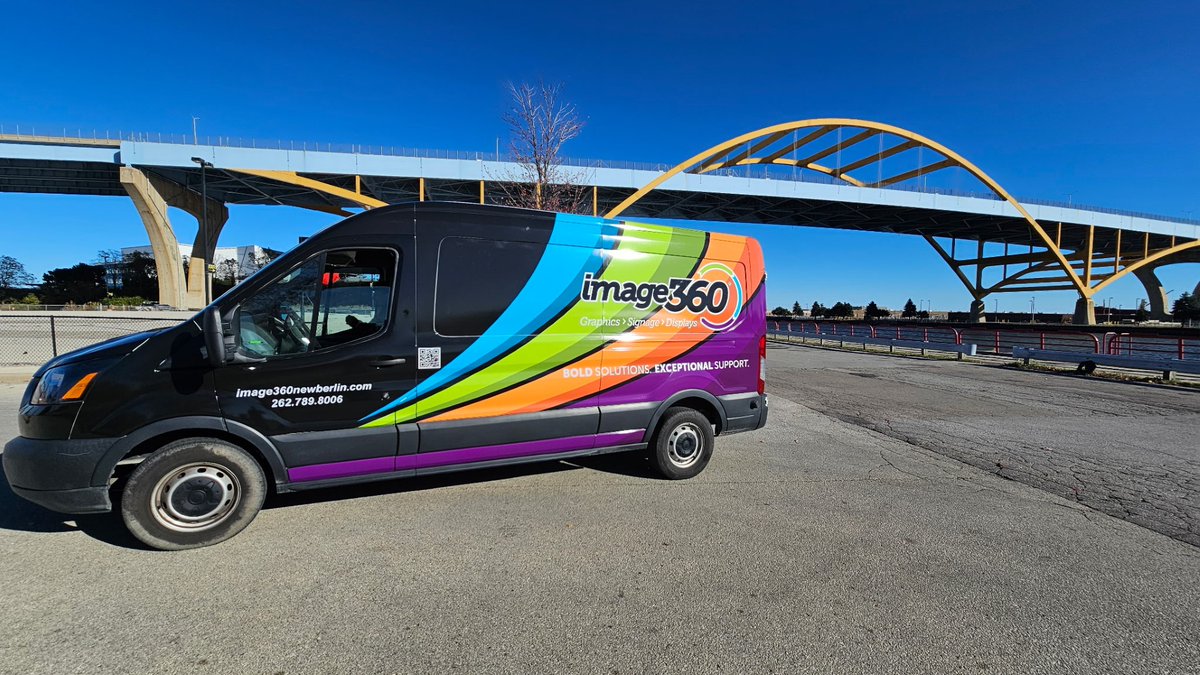 image360NB's tweet photo. We gave our company van a full makeover — from blank canvas to bold on-brand graphics! Check out the transformation from start to finish — design, prep, and final application all done in-house by our awesome team.

#VehicleWrap #BeforeAndAfter #CustomGraphics  #image360newberlin https://t.co/WL6lxFwjI6