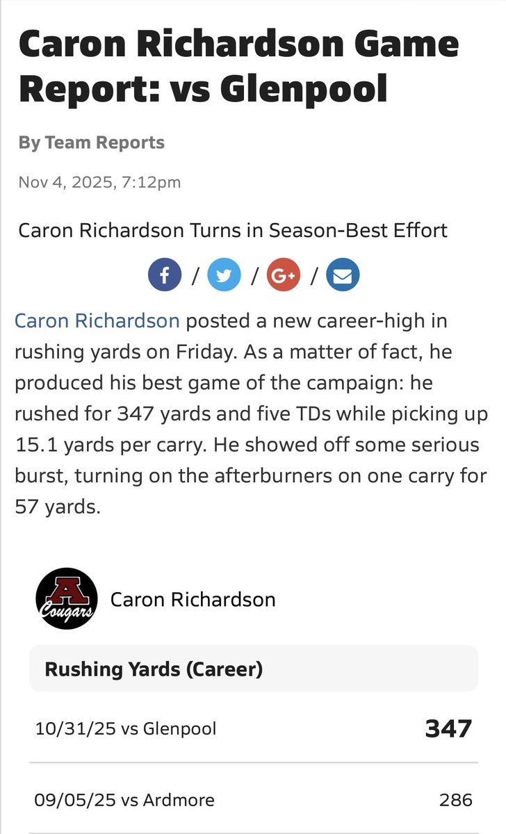 Caron Richardson tweet media
