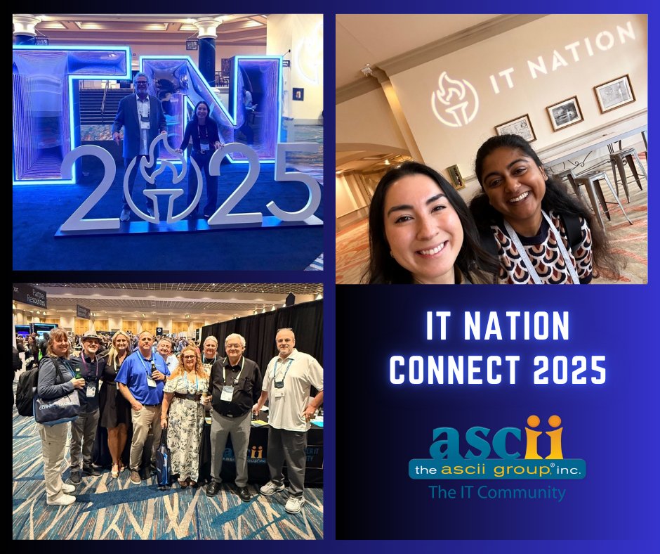 asciigroup's tweet image. The ASCII team is in #Orlando this week for #ITNation, connecting with MSPs, members, and partners across the channel. Stop by the Community Section to say hello — or book a time with Lynn to talk about joining our #MSP community.  #Since1984 overview.ascii.com/session-201513…