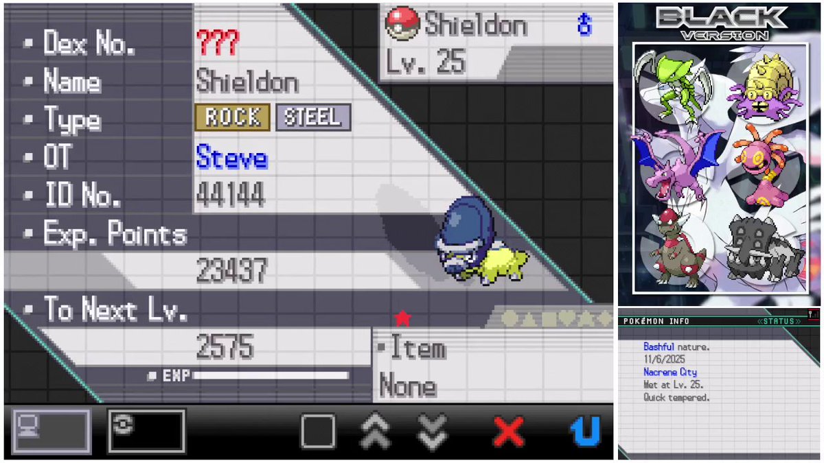 Shiny Shieldon in Black after ONLY 1,036 fossils restored ✨

6th shiny in a row underodds on this file. The entire quest underodds. 18,798 total for all 6 with an average of 3133 per shiny. Unreal...

Really excited to playthrough with a full Shiny Fossil team!