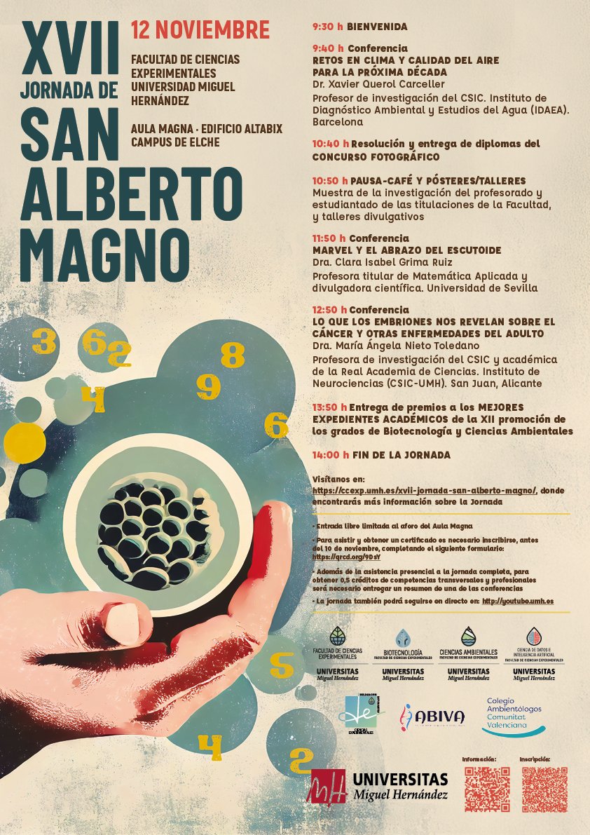 ClaraGrima's tweet image. El próximo miércoles 12 de noviembre estaré dando la #TurraEscutoide en la @UniversidadMH.

Nos vemos en Elche 😊