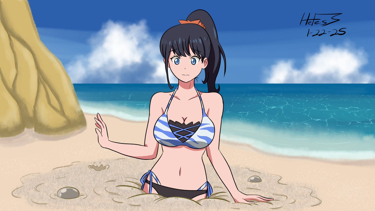 SubscribeStar release!

Rikka Takarada from SSSS Gridman fails to perceive the presence of quicksand during her day at the beach ;D
#rikkatakarada