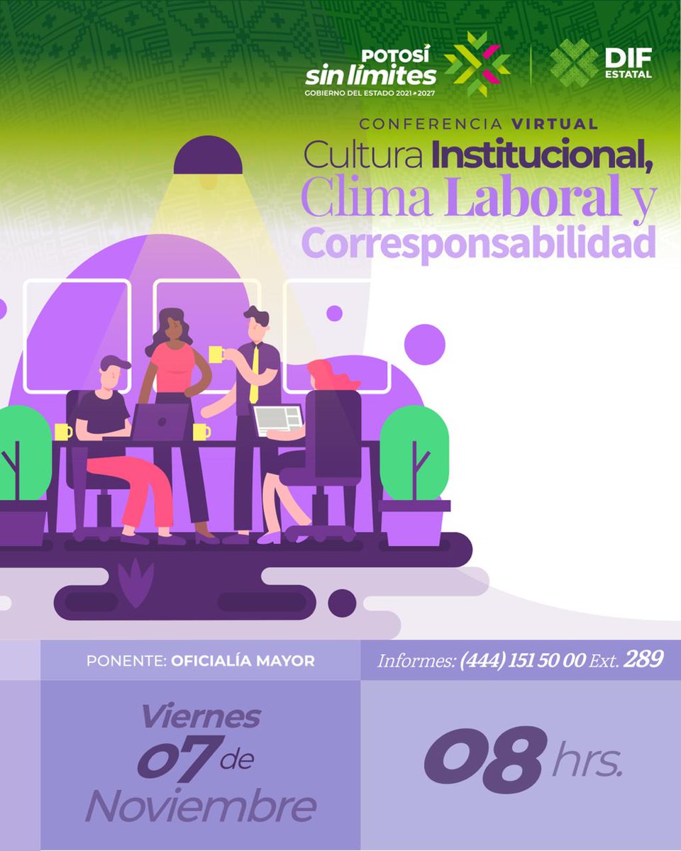 Invitamos a participar en esta conferencia virtual y reflexionar sobre cómo impulsar espacios laborales más humanos y colaborativos.
Únete vía Zoom: goo.su/jz2xuF
ID: 696 471 5236
Código de acceso: DIF.TI
#ApoyoSinLímites #RicardoGallardoCardona Ricardo Gallardo Cardona