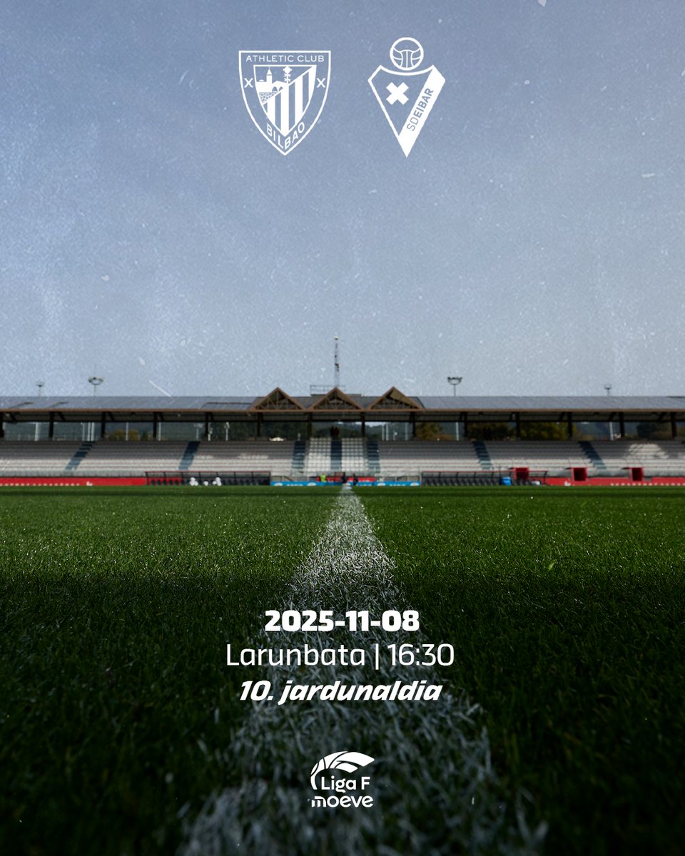 Beste 𝐃𝐄𝐑𝐁𝐈 baten bila! 💥

🆚 <a href="/AthleticClubFem/">Athletic Club</a>

#EibarFem | #BetiArmaginak ⚔