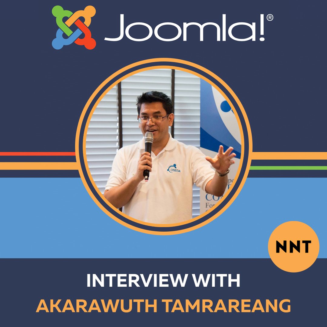 norrnext's tweet image. #Joomla in Faces. Interview with Akarawuth Tamrareang (developer)💁‍♂️👨‍💻

Akarawuth (@joomlacorner)  is a web developer and open-source advocate from #Thailand with over 35 years of experience. He&apos;s @Joomla volunteer, and co-organizer of #JoomlaDay 📝

👉 shorturl.at/dOMvF