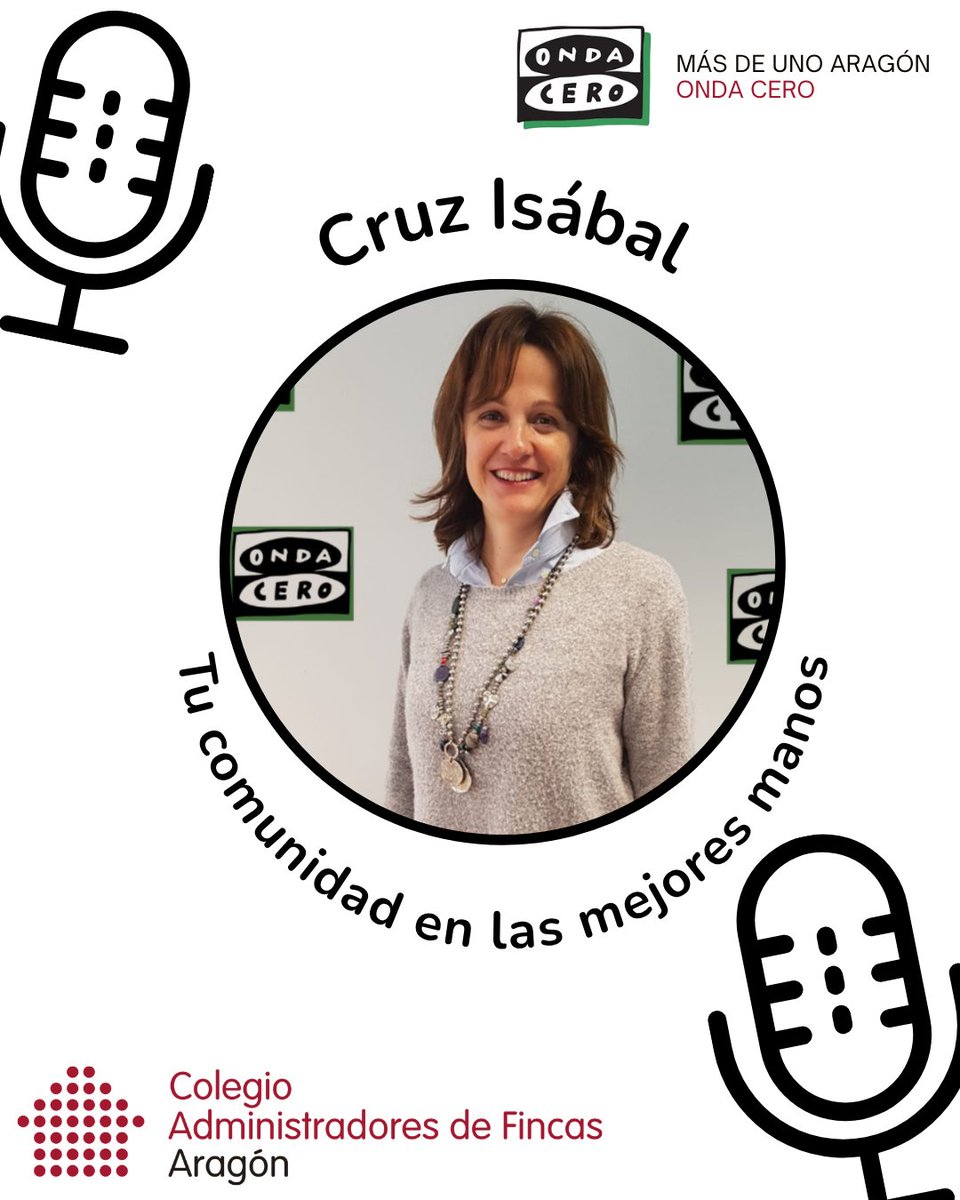 Tu comunidad en las mejores manos en <a href="/OndaCeroAragon/">Onda Cero Aragón</a>.
Esta semana nuestra compañera Cruz Isábal ha hablado sobre peligros de las chimeneas. 
Puedes escucharlo aquí 👇👇 👇go.ivoox.com/rf/162012216