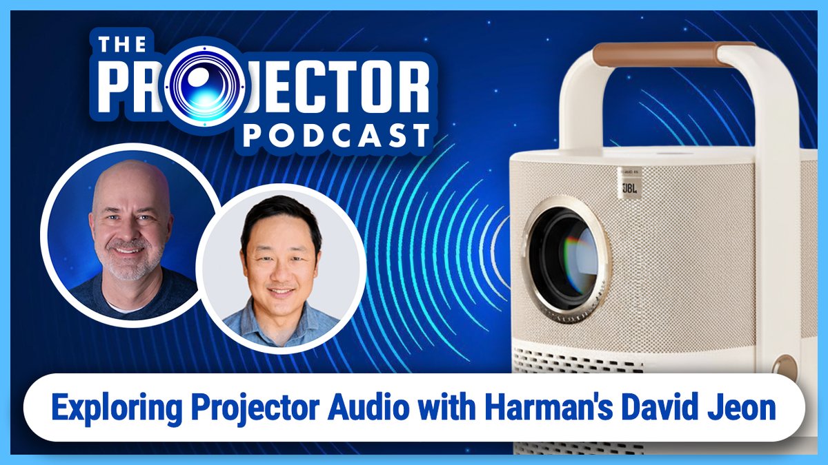 ProjectorCentrl's tweet image. Exploring Projector Audio with Harman&apos;s David Jeon – On this week&apos;s podcast, David Jeon joins us from Harman&apos;s Embedded Audio division where his role entails integrating high-performance sound into partner brands&apos; products, including video projectors. projectorcentral.com/Podcast-Projec…