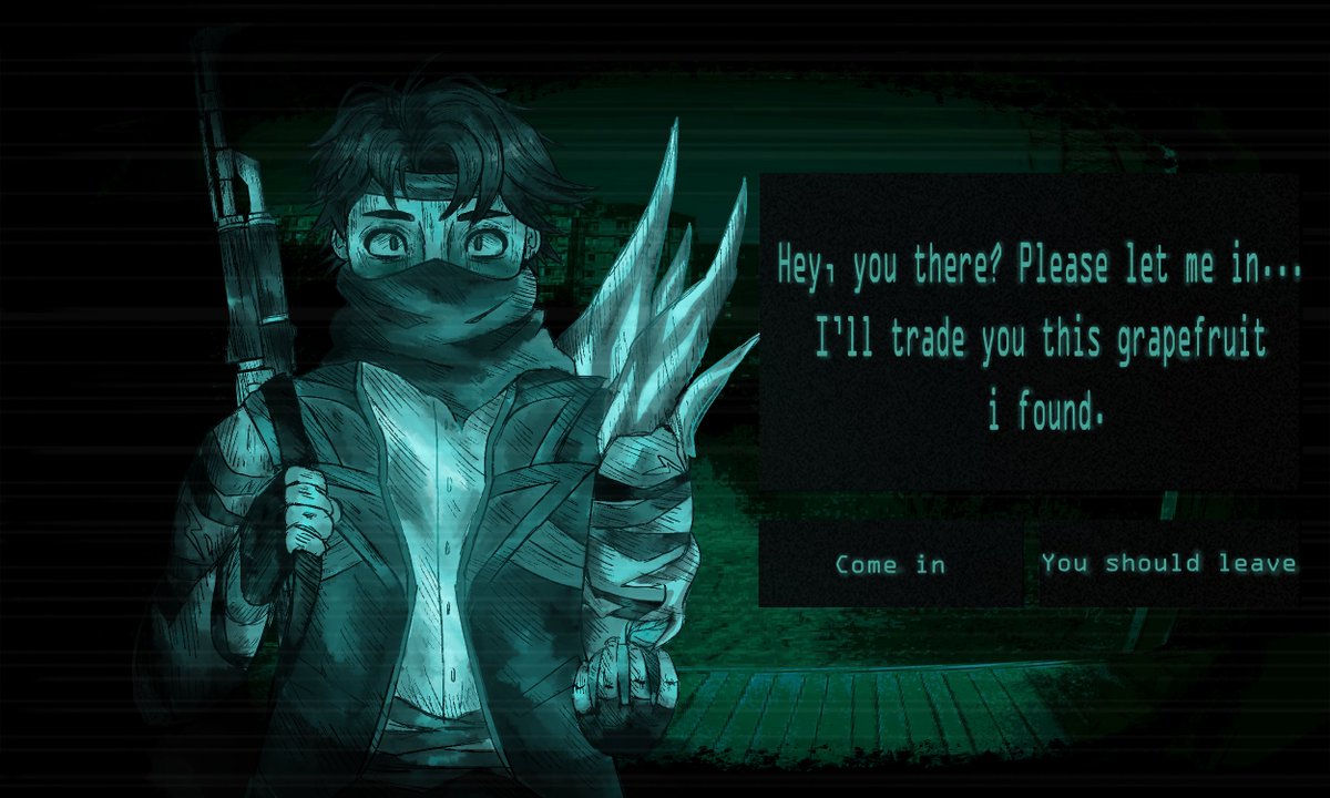 would you let him in ? #noimnotahumanfanart #Ninah